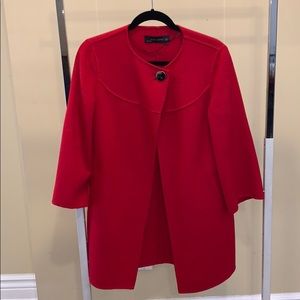 Elegant red jacket.